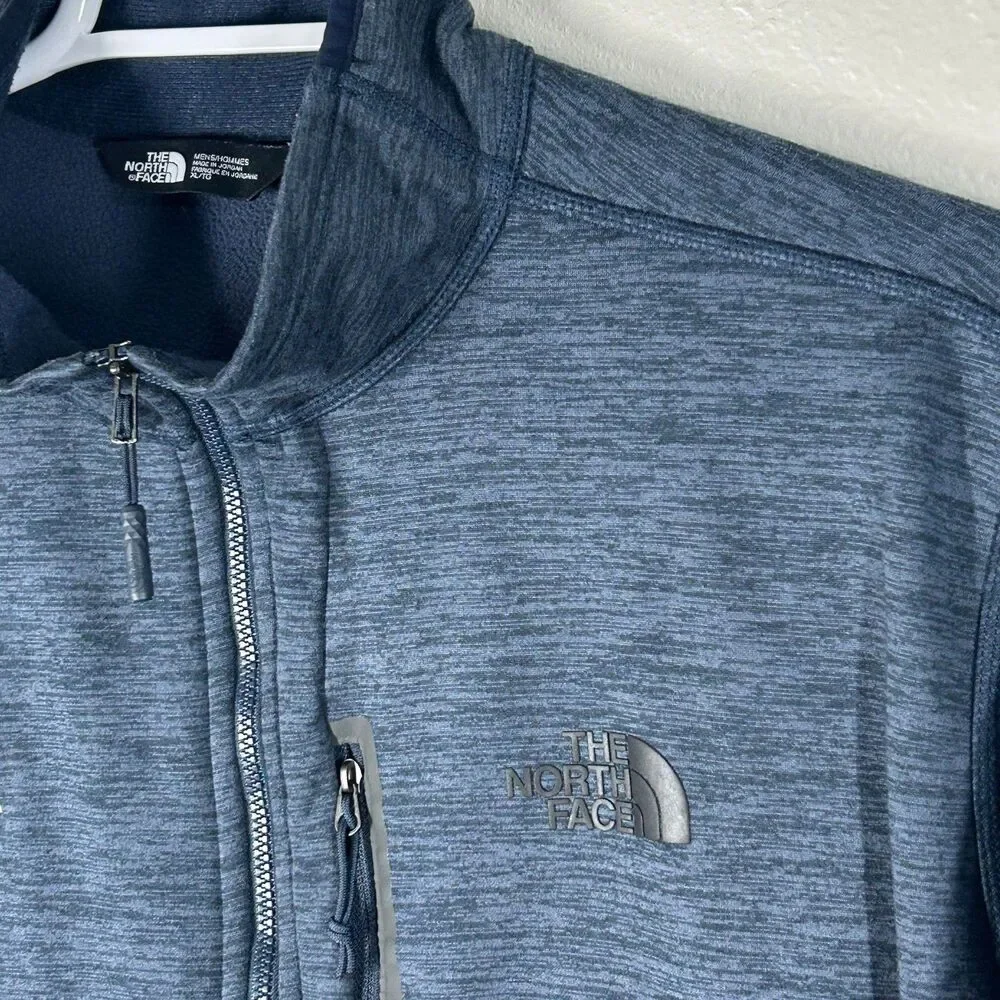 The North Face Jacket Mens XL Navy Heather Full Zip Performance Fleece Zip